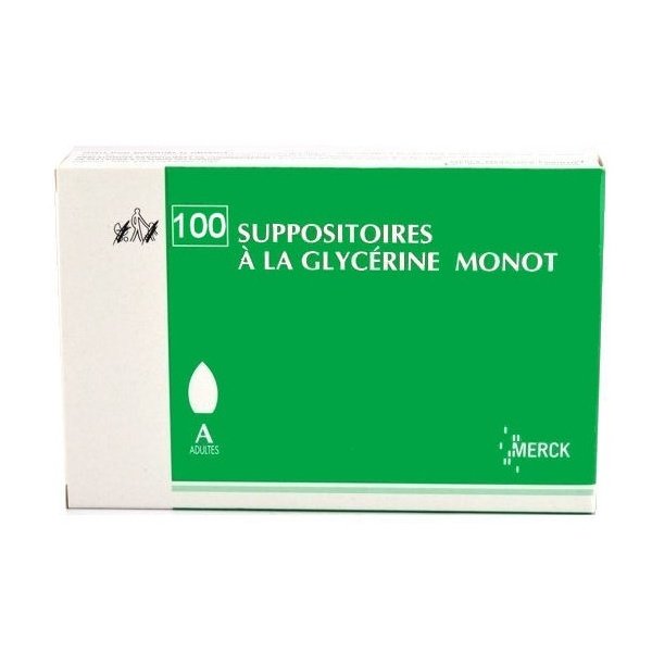Merck Suppositoires A La Glycerine Monot Adultes X100